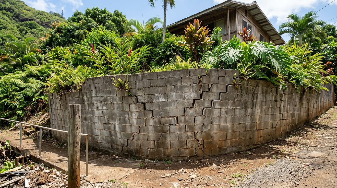 CMU Retaining Walls in Hawaii